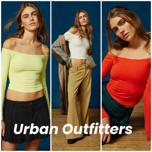 BDG Alex Off-The-Shoulder Top Urban Outfitters NWT/NWOT - Picture 1 of 11